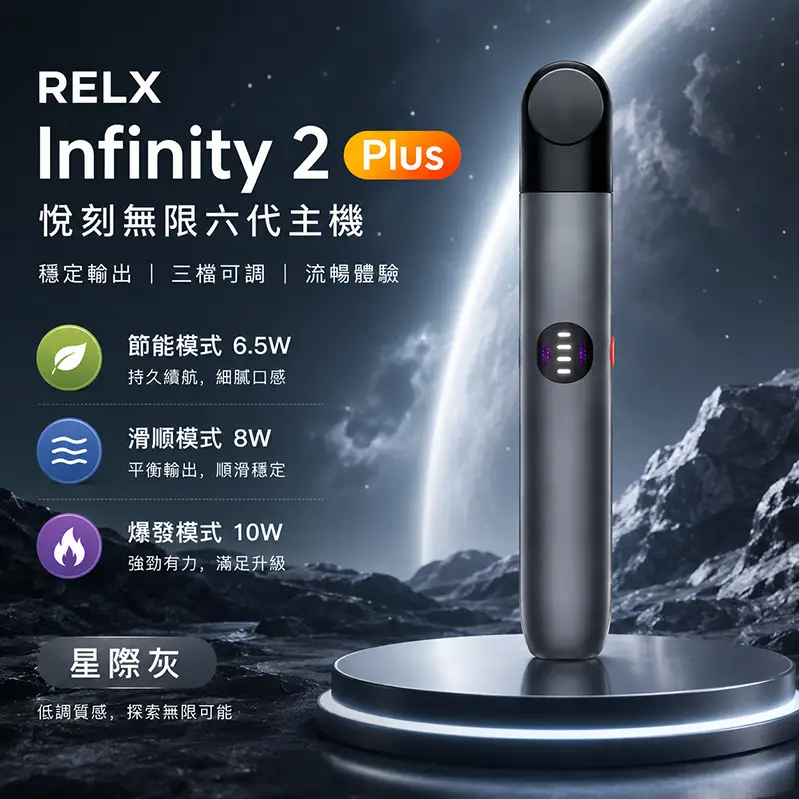 【原廠正品】悅刻六代RELX Infinity 2 Plus電子煙主機 · 三段功率可調 · 6色可選:圖片 3