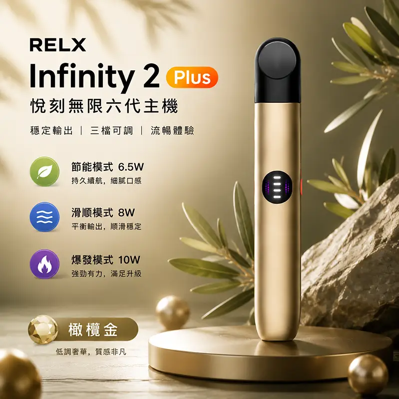【原廠正品】悅刻六代RELX Infinity 2 Plus電子煙主機 · 三段功率可調 · 6色可選:圖片 2